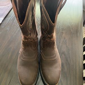 Cody James work boots round soft toe